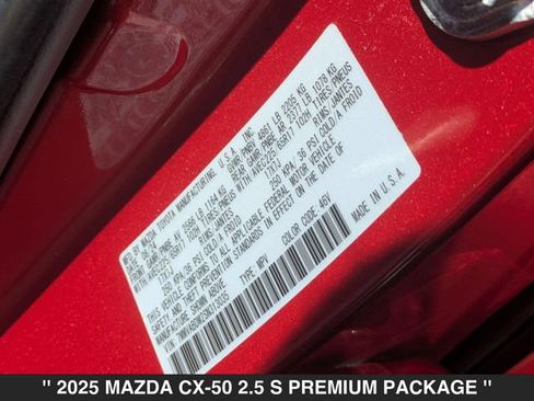 Used 2025 MAZDA CX-50 AWD 2.5 S w/ Weather Package image 36
