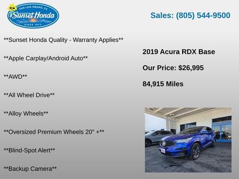 Used 2019 Acura RDX A-Spec AWD/4WD image 5