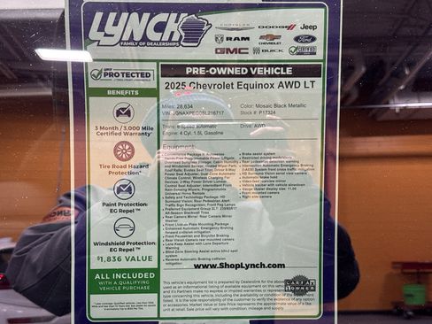 Used 2025 Chevrolet Equinox LT w/ Convenience Package II image 38