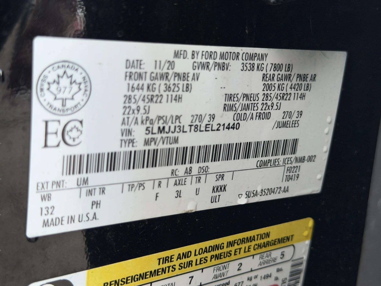 Used 2020 Lincoln Navigator L Reserve AWD/4WD image 16