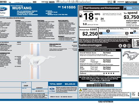 Used 2021 Ford Mustang GT Premium w/ Equipment Group 401A image 18