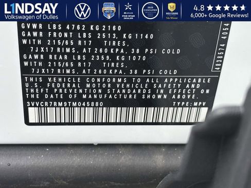 New 2026 Volkswagen Tiguan S image 20