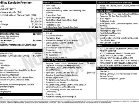 Used 2023 Cadillac Escalade Premium Luxury w/ Performance Package image 36