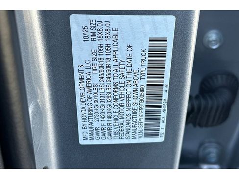 Used 2026 Honda Ridgeline RTL image 33