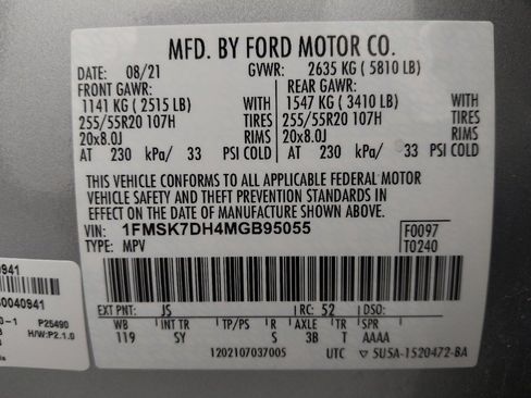 Used 2021 Ford Explorer XLT w/ Equipment Group 202A RWD image 33