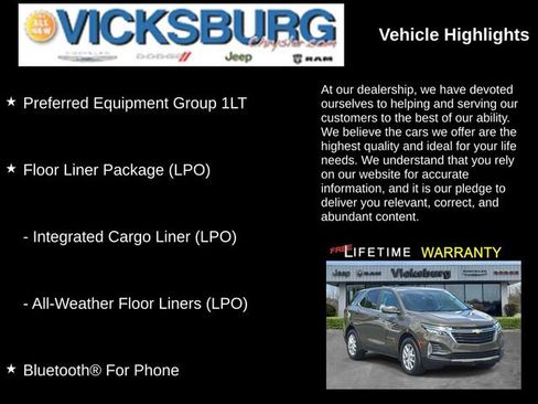 Used 2024 Chevrolet Equinox LT w/ LPO, Floor Liner Package FWD image 19