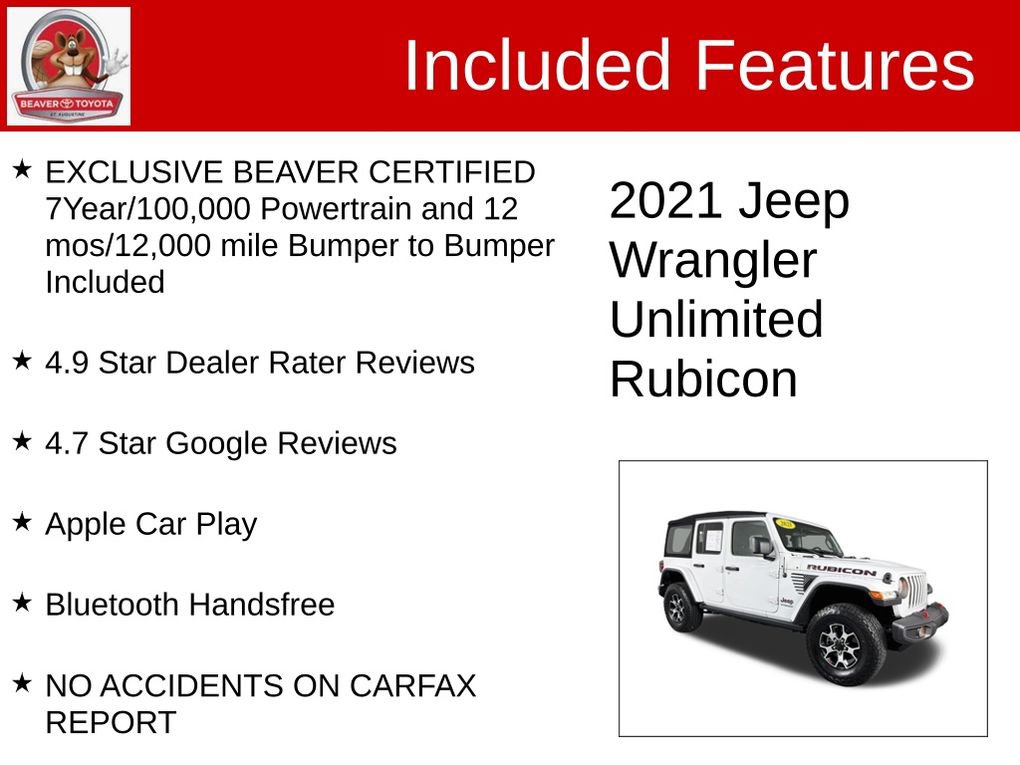 Used 2021 Jeep Wrangler Unlimited Rubicon AWD/4WD image 4