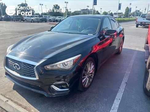 Used 2018 INFINITI Q50 Luxe w/ Sensory Package (Luxe) RWD image 1