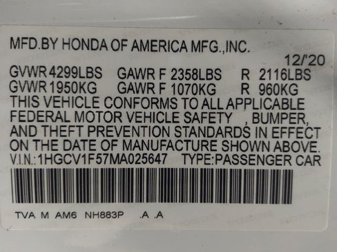 Used 2021 Honda Accord EX-L image 33