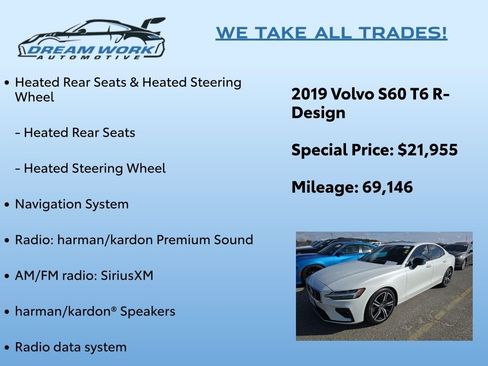 Used 2019 Volvo S60 T6 R-Design image 2