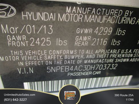 Used 2013 Hyundai Sonata GLS w/ Popular Equipment Pkg FWD image 11