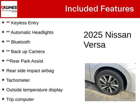 Used 2025 Nissan Versa SV FWD image 5