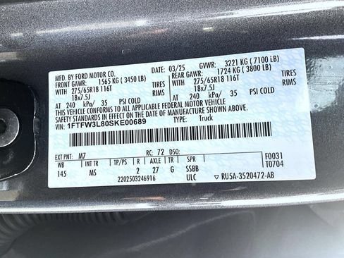 Certified 2025 Ford F150 XLT w/ Equipment Group 301A Standard AWD/4WD image 28