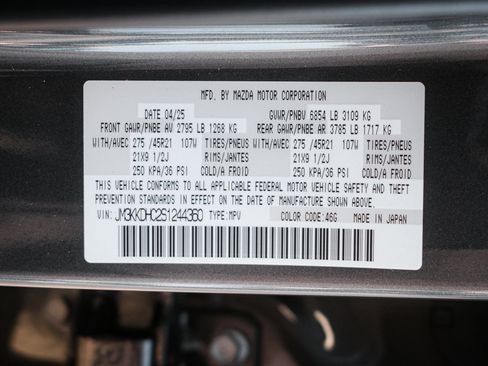 Certified 2025 MAZDA CX-90 3.3 Turbo S w/ Premium Package image 36