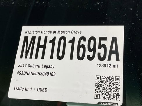 Used 2017 Subaru Legacy 2.5i Limited image 35