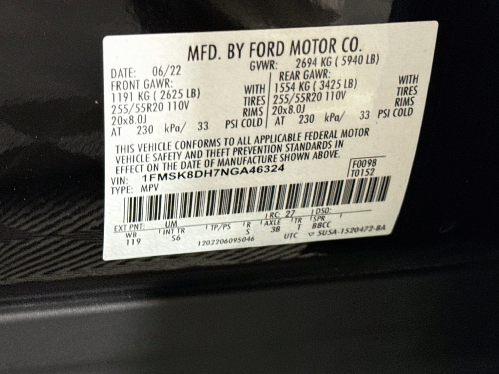 Used 2022 Ford Explorer XLT w/ Equipment Group 202A AWD/4WD image 36