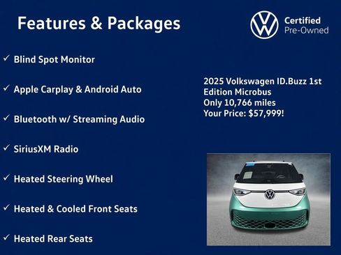 Used 2025 Volkswagen ID. Buzz 1st Edition RWD image 11