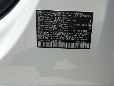 Used 2020 Volkswagen Atlas Cross Sport S AWD/4WD image 42