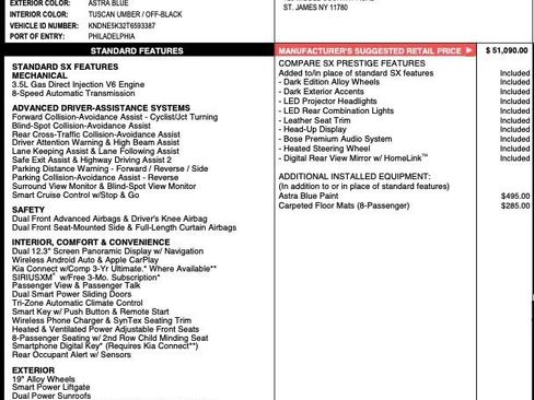 Used 2026 Kia Carnival SX Prestige image 2