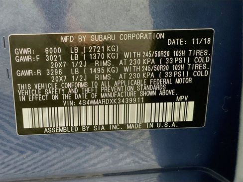 Used 2019 Subaru Ascent Touring AWD/4WD image 37