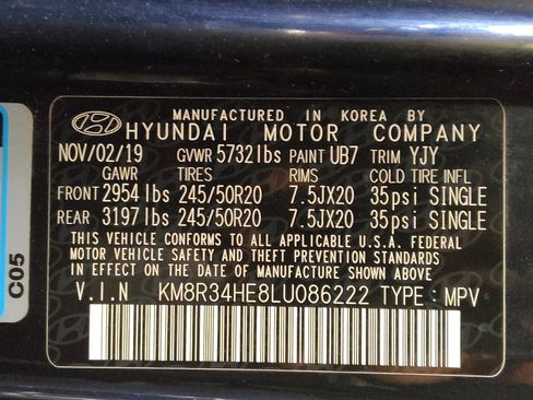 Used 2020 Hyundai Palisade SEL w/ Convenience Package image 33