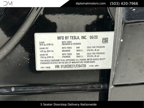 Used 2020 Tesla Model X Long Range image 45