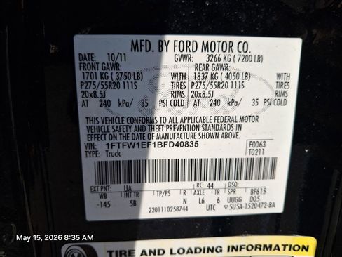 Used 2011 Ford F150 FX4 w/ FX Luxury Pkg AWD/4WD image 11