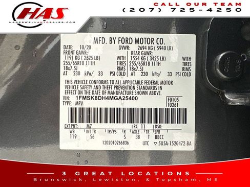 Used 2021 Ford Explorer XLT w/ Equipment Group 202A image 20