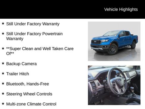 Certified 2023 Ford Ranger XLT w/ Equipment Group 302A High image 16
