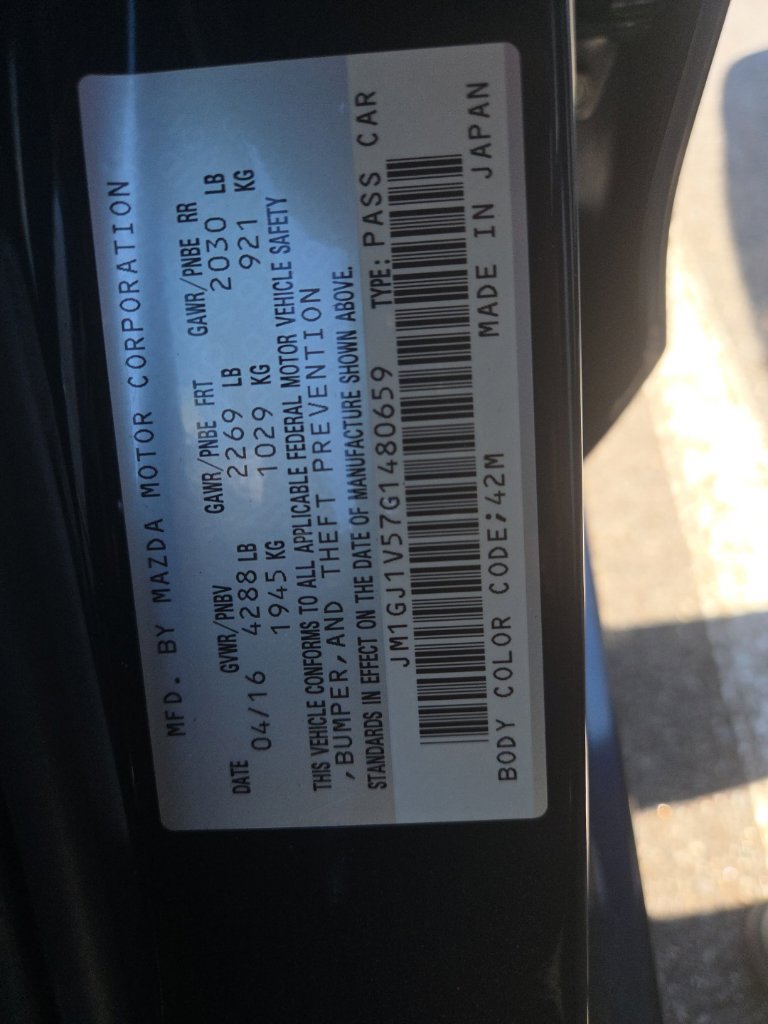 Used 2016 MAZDA MAZDA6 Touring FWD image 11