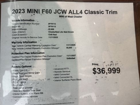 Used 2023 MINI Cooper Countryman John Cooper Works image 18