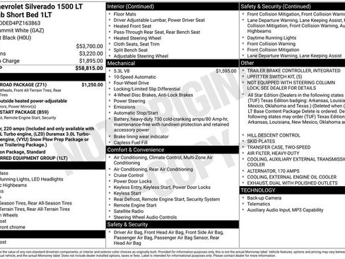 Used 2023 Chevrolet Silverado 1500 LT w/ Z71 Off-Road Package AWD/4WD image 30
