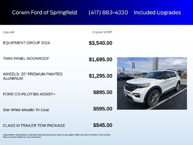 Used 2021 Ford Explorer XLT w/ Equipment Group 202A AWD/4WD image 6