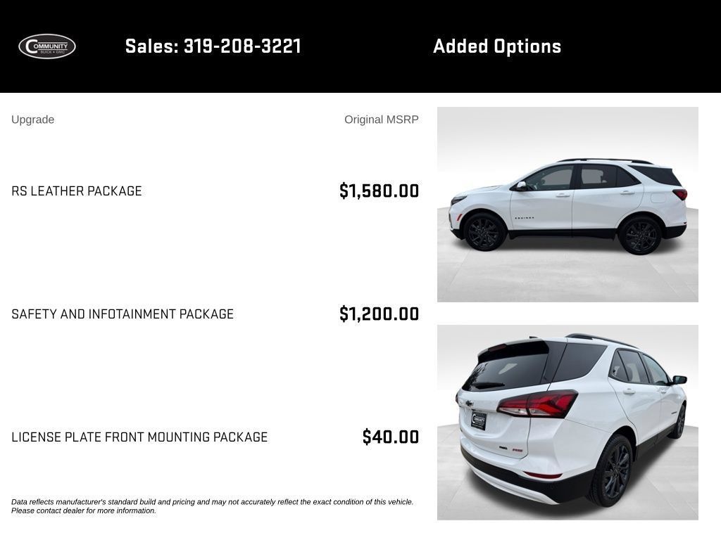Certified 2024 Chevrolet Equinox RS w/ RS Leather Package AWD/4WD image 2