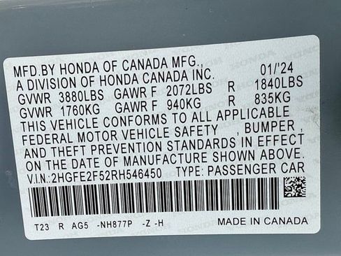 Used 2024 Honda Civic Sport image 23