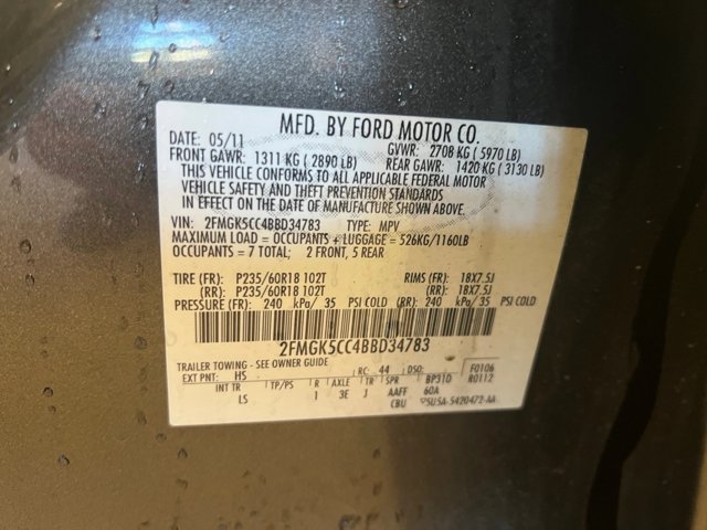 Used 2011 Ford Flex SEL w/ Rapid Spec Order Code FWD image 25