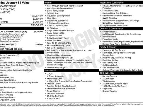 Used 2020 Dodge Journey SE w/ SE Popular Equipment Group FWD image 2