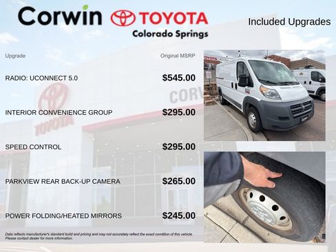 Used 2017 RAM ProMaster 1500 w/ Interior Convenience Group FWD image 8