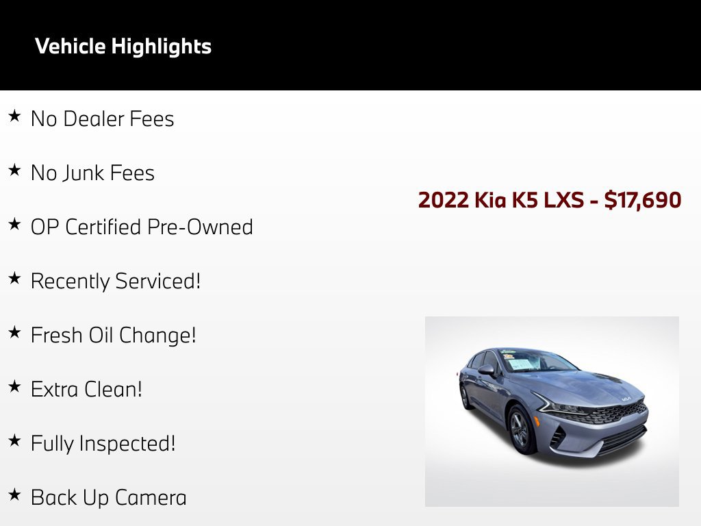 Used 2022 Kia K5 LXS FWD image 52