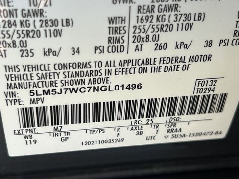 Used 2022 Lincoln Aviator Reserve w/ Elements Package Plus image 31