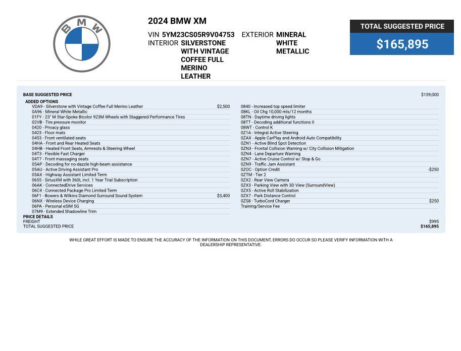 Used 2024 BMW XM AWD/4WD image 3