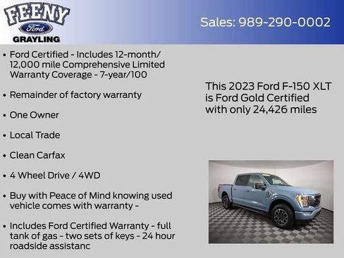 Used 2023 Ford F150 XLT w/ Equipment Group 302A High AWD/4WD image 5
