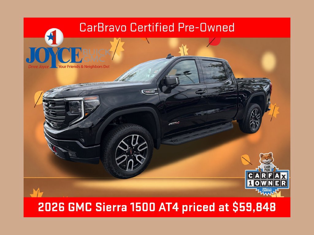 Certified 2026 GMC Sierra 1500 AT4 w/ AT4 Premium Package AWD/4WD 360° Tour