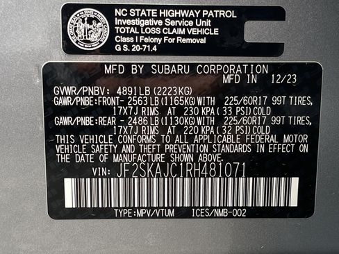 Used 2024 Subaru Forester Wilderness AWD/4WD image 24