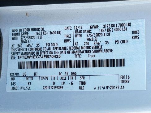 Used 2018 Ford F150 King Ranch w/ Equipment Group 601A Luxury image 29