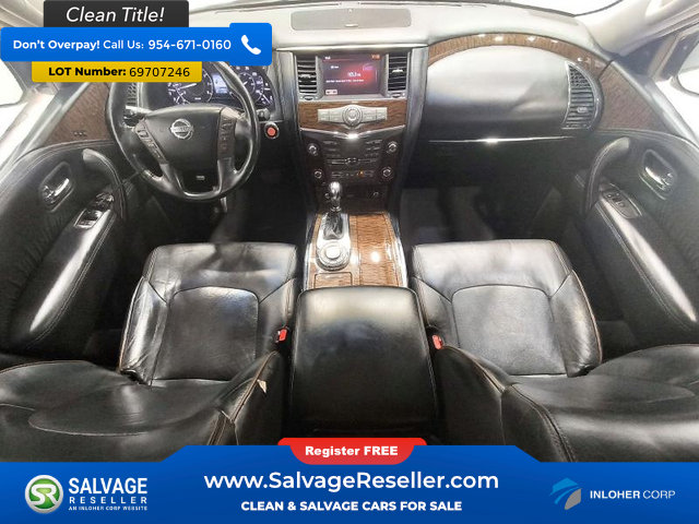 Used 2017 Nissan Armada Platinum w/ Interior Lighting Package RWD image 11