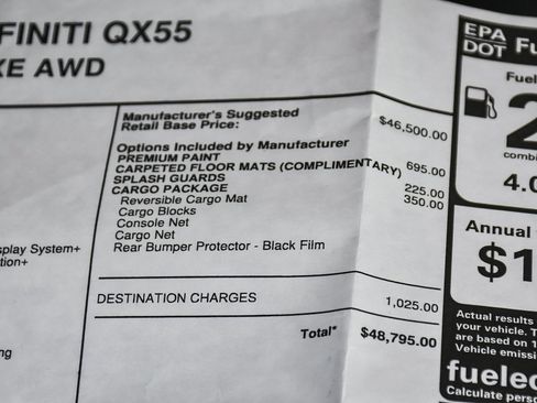 Used 2022 INFINITI QX55 Luxe w/ Cargo Package image 58