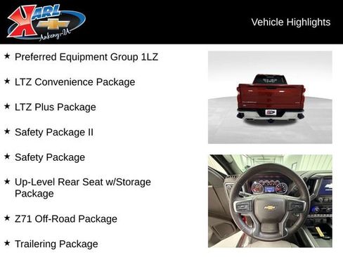 Certified 2022 Chevrolet Silverado 1500 LTZ w/ Safety Package II image 2