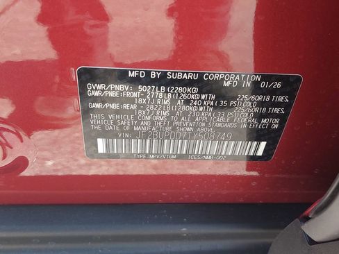 New 2026 Subaru Outback Limited AWD/4WD image 32