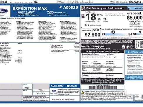 Used 2025 Ford Expedition Max Platinum w/ Platinum Ultimate Package image 44